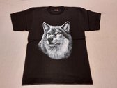 Shirt: Wolf met bruine ogen (large)