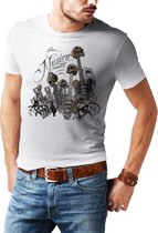 Rock Symfonie - T-shirt - Heren - Maat XL - Wit