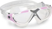 Aqua Sphere Vista - Zwembril - Volwassenen - Clear Lens - Wit/Roze