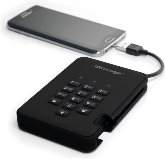 iStorage diskAshur2 SSD - externe harde schijf - 1 TB - SSD - Cijfercode - Zwart — afbeelding 4