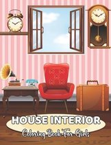 House Interior Coloring Book For Girls