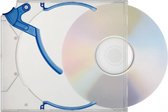Ejector Slim CD Box 50 pièces transparent / bleu 5,2 mm d'épaisseur