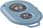 Bluetooth remote shutter afstandsbediening voor smartphone (iPhone en Android) camera - BLAUW