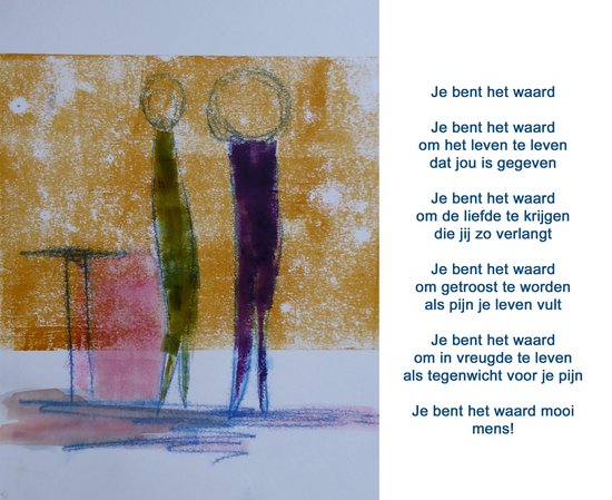 Je bent het waard-Kunstgedichten-Wenskaarten | bol