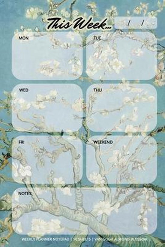 Weekly Planner Notepad - cover