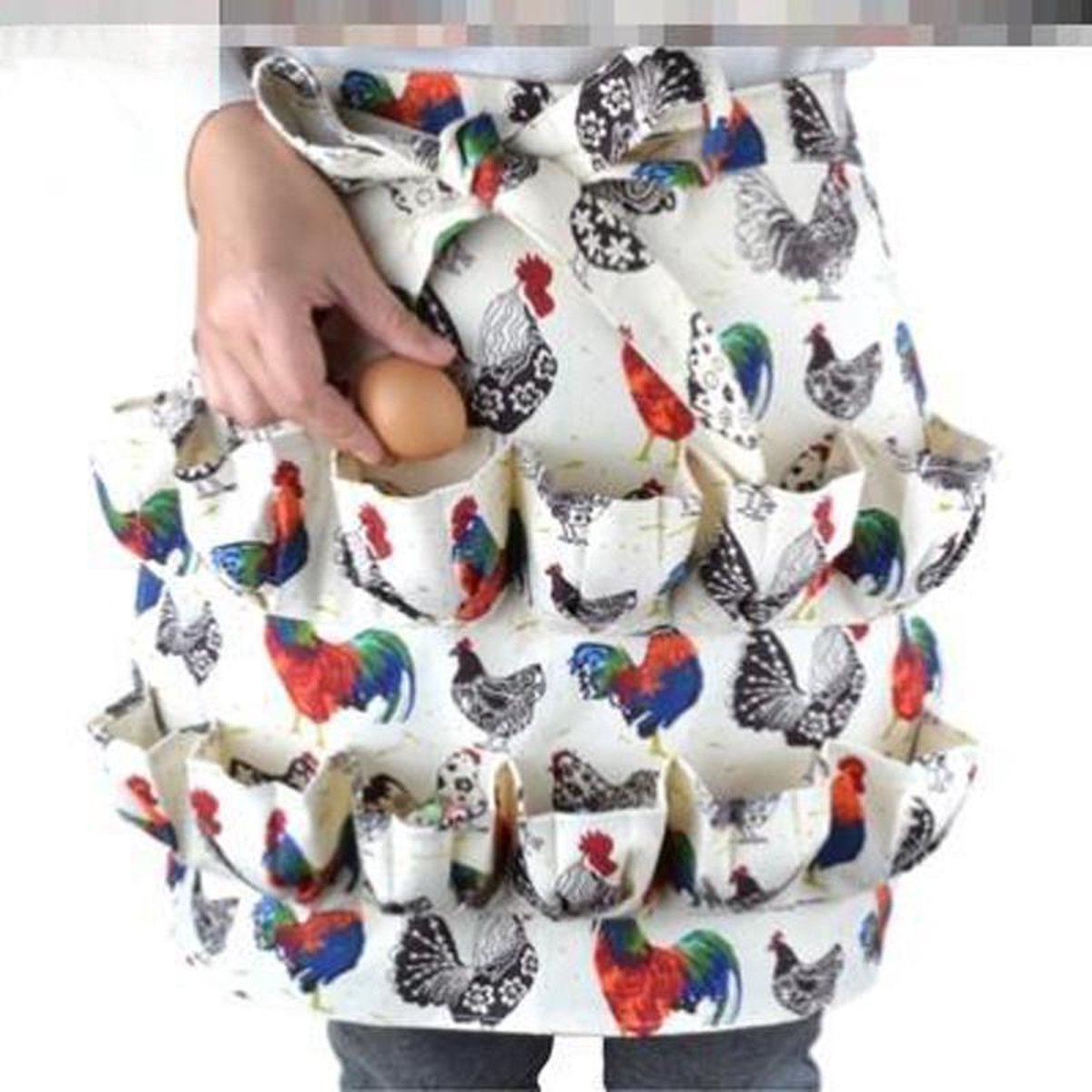 Tablier De Collecte Œufs DDKY - 12 Poches - Pour Œufs De Poule, Canard, Oie - Taille Universelle