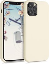 kwmobile telefoonhoesje voor Apple iPhone 12 / 12 Pro - Hoesje met siliconen coating - Smartphone case in maanglans