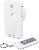 Deurbel met bewegingssensor - Set met afstandsbediening en montagetoebehoren - Bel met alarmmodus voor anti-inbraak - 13 x 6,6 x 6,6 cm