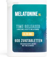 Melatonine.nl - Melatonine 0,29 mg Time Released - 600 tabletten - Melatonine Time Released Supplementen - vegan - voedingssupplement