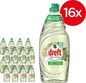 Dreft Naturals Bergamot & Ginger Vloeibaar Afwasmiddel - Voordeelverpakking 16 x 654ml