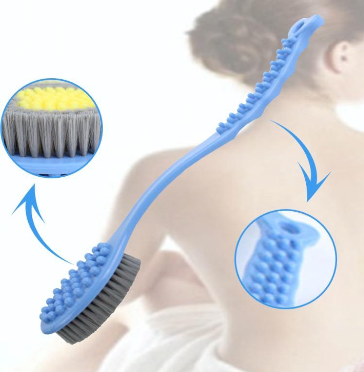 Rug borstel Bad borstel Ruggen krabber Douche borstel