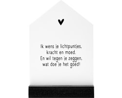 Zoedt cadeau - veel sterkte - huisje met gedicht - lichtpuntjes