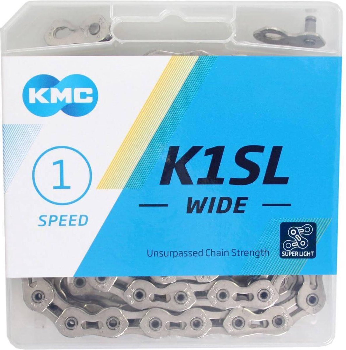 KMC Ketting K1SL 1/8 wide silver 100s