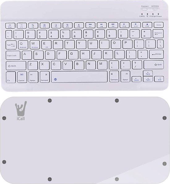 iPad Pro 9.7 Hoes met Toetsenbord - 9.7 inch - iPad Pro 9.7 Hoes Book Case Cover Hoesje met Toetsenbord en Screenprotector Goud - iCall