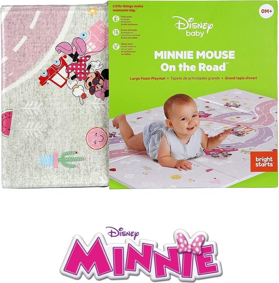 Coördineren leerling werkelijk Disney Baby - Babymat - Speelkleed - Minnie Mouse - Weg met auto -  Schuimrubberen... | bol.com