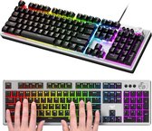 Led gaming toetstenboard met verstelbare achtegrondverlichting - QWERTY