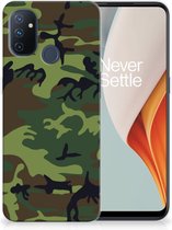 GSM Hoesje OnePlus Nord N100 Smartphonehoesje Camouflage