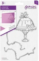 Gemini Clearstamp & snijmallen set - Christmas Pudding (Kerst Pudding)