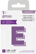 Gemini Expressions snijmal - Shadow Alphabet E