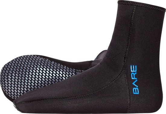 Foto: Bare 2mm neo sock luxe wetsuitschoenen volwassenen zwart m