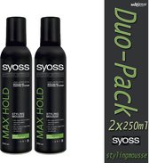 Duo Pack- 2x Syoss Mousse Max Hold -250ml ( 5410091732998)