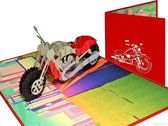 Popcards Pop-Up Cards - Moto Moto Route 66 Retraite Vacances Anniversaire Félicitation Harley Davidson carte pop-up Carte de voeux 3D