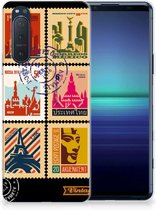 GSM Hoesje Sony Xperia 5II Trendy Telefoonhoesjes Postzegels