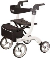 Drive Medical rollator Nitro - Maat: Medium | Gebruikerslengte: 1.60 tot 1.80m | Wit