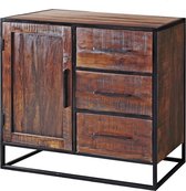 Interwonen - Dressoir Urban 1-Deurs - Acaciahout - Donkerbruin