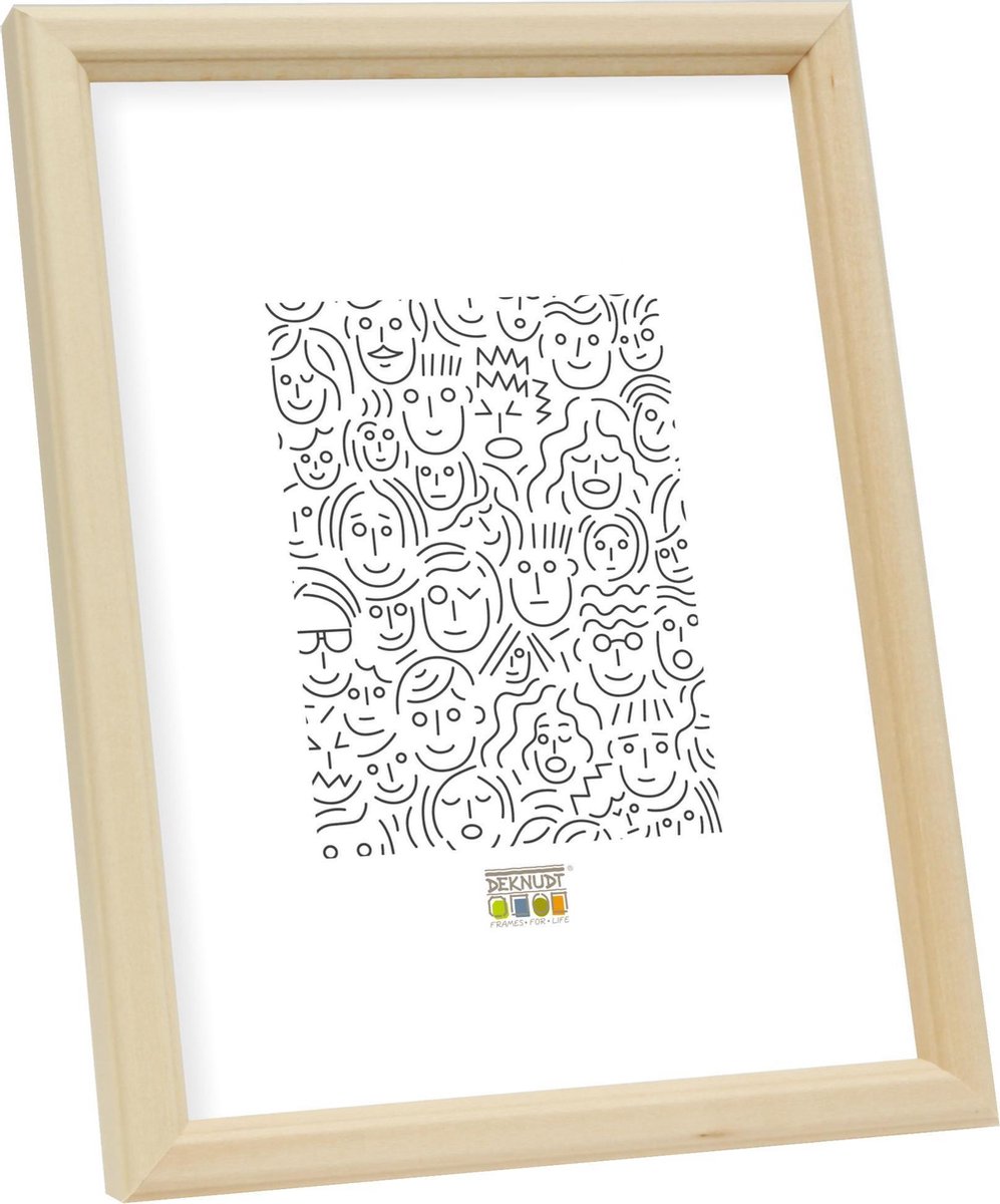 Deknudt Frames Fotolijst - Naturel hout - S236H1 - Voor foto: A4 (21x29,7 cm)