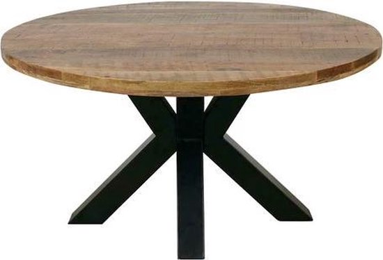 domesticeren verhoging zuurgraad Ronde tafel spin poot - 120 cm mango hout | bol.com