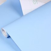 Plakfolie - Decoratiefolie - Meubelfolie - Effen/Uni - Pastel Blauw Mat - 60cm (b) x 1m (l)