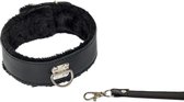 Verstelbare Halsband Met Riem - Collar - BDSM - Bondage - Luxe Verpakking - Party Hard - Circus Zwart