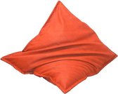 Drop & Sit Leatherlook Zitzak - Oranje - 100 x 150 cm - Voor binnen en buiten