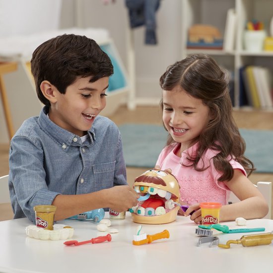 Play-Doh Top Tandarts Speelset - Boetseerklei - 8 Play-Doh potjes - Knutselen voor kinderen