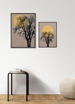 Winter Sunset Yellow No1 Poster - 20x30 cm - Studio Trenzy