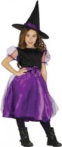 Fiestas Guirca Verkleedpak Heks Junior Polyester Paars Mt 10-12 Jaar