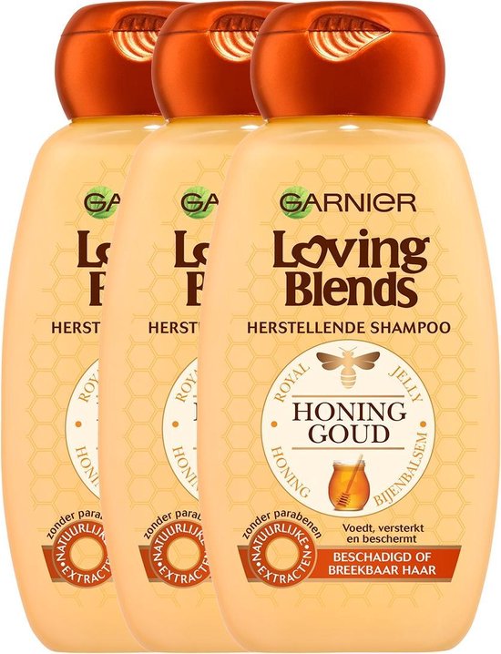 Garnier Loving Blends Honing Goud - 3 x 250ml - Shampoo