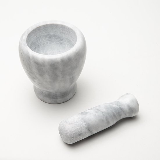 Mortier en céramique ø15 cm blanc céramique-Mortier Broyeur Cuisine Mortier à épices mortier 