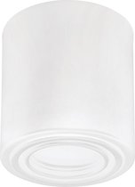 Opbouwspot GU10 - Frino - Opbouw Rond - Glans Wit - Aluminium - Kantelbaar - Ø93mm - BSE