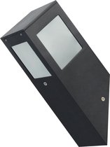 LED Tuinverlichting - Buitenlamp - Kavy 1 - Wand - Aluminium Mat Zwart - E27 - Vierkant - BSE