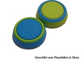 Thumb Grips | Thumb Sticks | Gaming Thumbsticks | Geschikt voor Playstation PS5 PS4 PS3 & Xbox X S One 360 | 1 Set = 2 Thumbgrips | Blauw en Groen