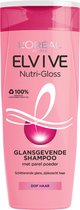 Bol.com L'Oréal Paris Elvive Nutri Gloss - Shampoo - Dof haar - 6 x 250ml aanbieding