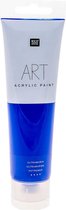 Rico Design ART Series - Ultramarijn - 100 ML - Eersteklas Acrylverf - Verf - Verf voor Kinderen en Volwassenen - Knutselen - Schilderen met Acrylverf - Hobby - DIY - Hobby en Creatief Volwas