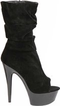 Soisbelle Grote Maten Enkellaars GS-510 Black Maat 42