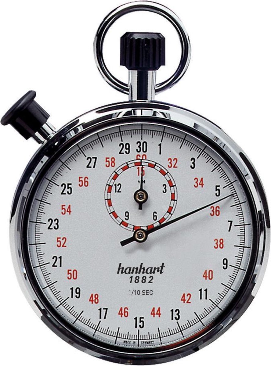 Hanhart mechanische stopwatch Addition timer 122.0401-00 - 1/10 sec - 15 min - Hanhart