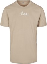 FitProWear Casual T-Shirt Heren Zand - Maat S - Shirt - Sportshirt - Casual Shirt - T-Shirt Ronde Hals - T-Shirt Slim Fit - Slim Fit Shirt - T-Shirt korte mouwen