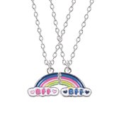 Kasey Vriendschapsketting - BFF ketting voor 2 - BFF Regenboog