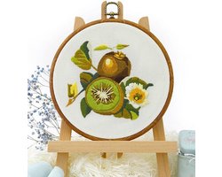 Borduurpakket Kiwi - Embroidery (Kiwi) VRIJ BORDUREN, GEEN KRUISSTEEK