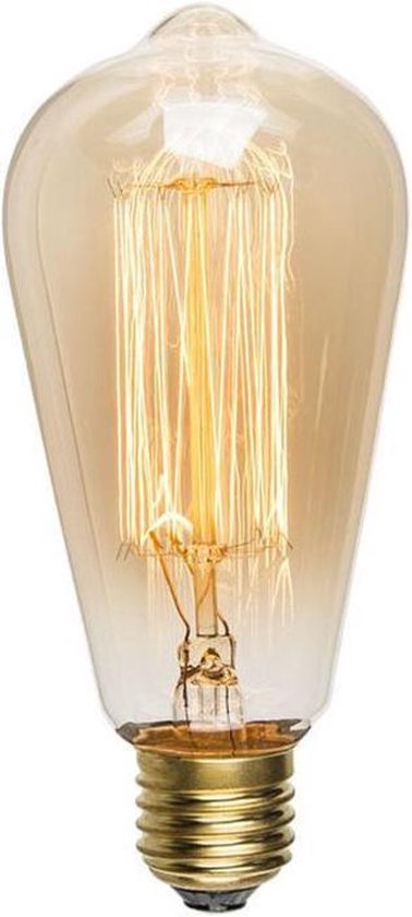 Kooldraadlamp - edison vintage retro gloeilamp - Decoratie lamp E27 40... | bol.com